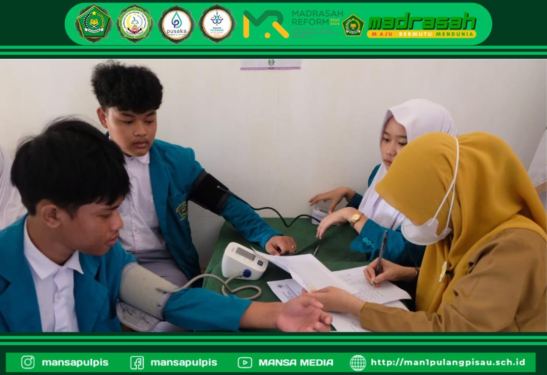 MAN 1 Pulang Pisau Keterampilan Gelar Posyandu Remaja Bersama Puskesmas