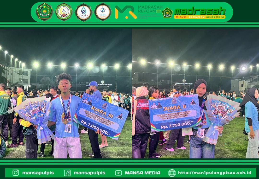 SUKSESS! SISWA MAN  1 PULANG PISAU PLUS KETERAMPILAN KEMBALI MERAIH PRESTASI
